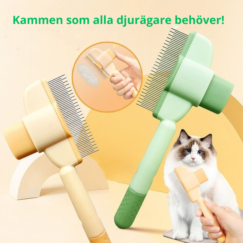 Effektiv Pälsborttagare med knapp – Hund & Katt