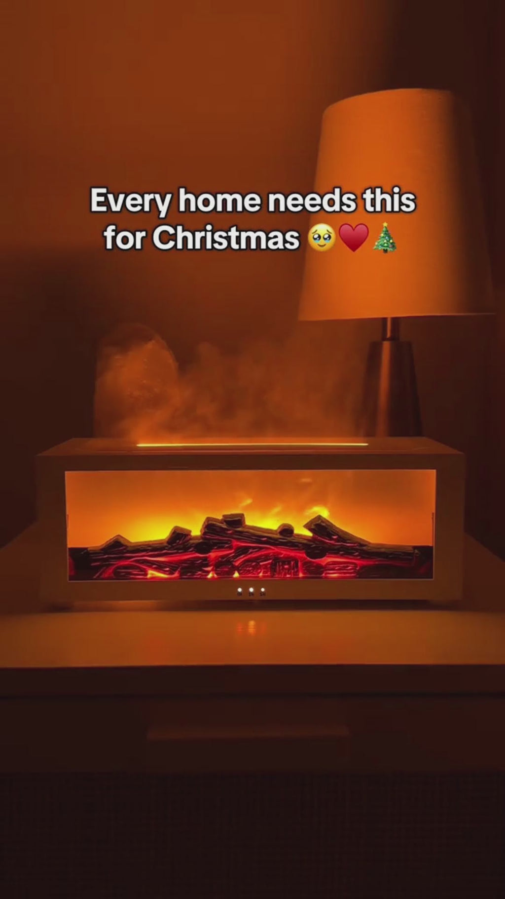 Ny Flame Aromaterapi Maskin – Luftfuktare & Doftspridare med 3D Eldeffekt